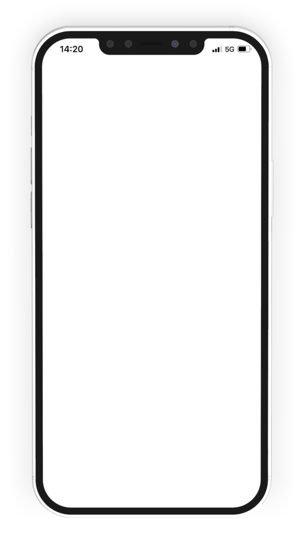 mockup iphone transparent